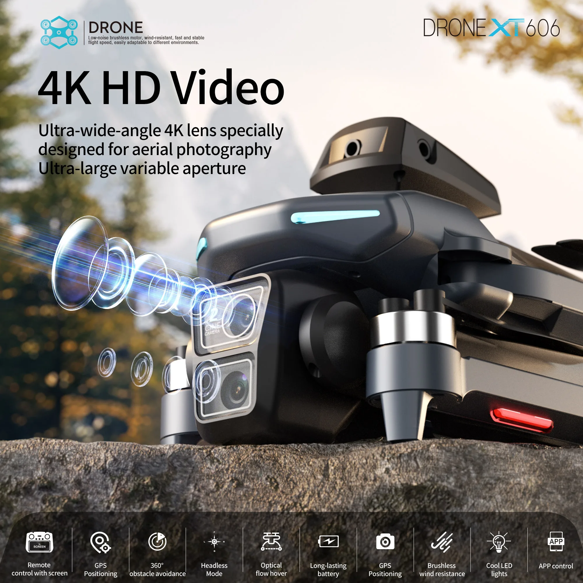 XT606 MAX GPS Drone 4k Profess - đánh giá và giá Drone Surveying